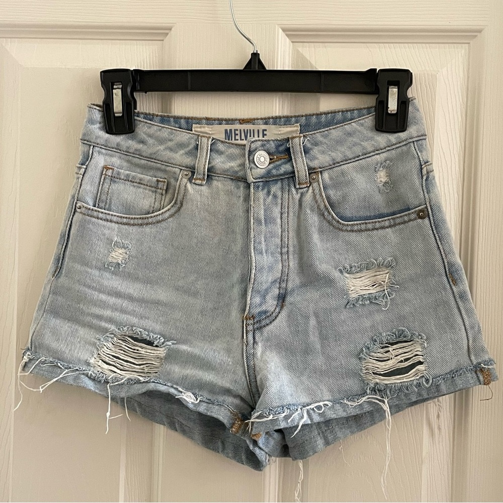 BRANDY MELVILLE DENIM CUFFED SHORTS